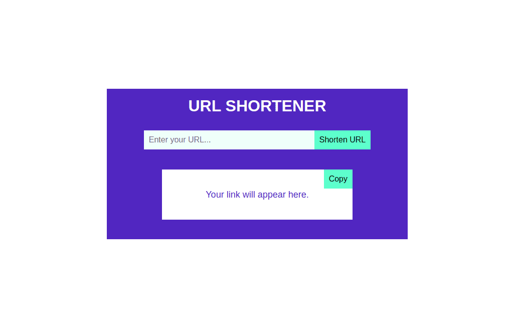 URL Shortener Using Python Django Output 1