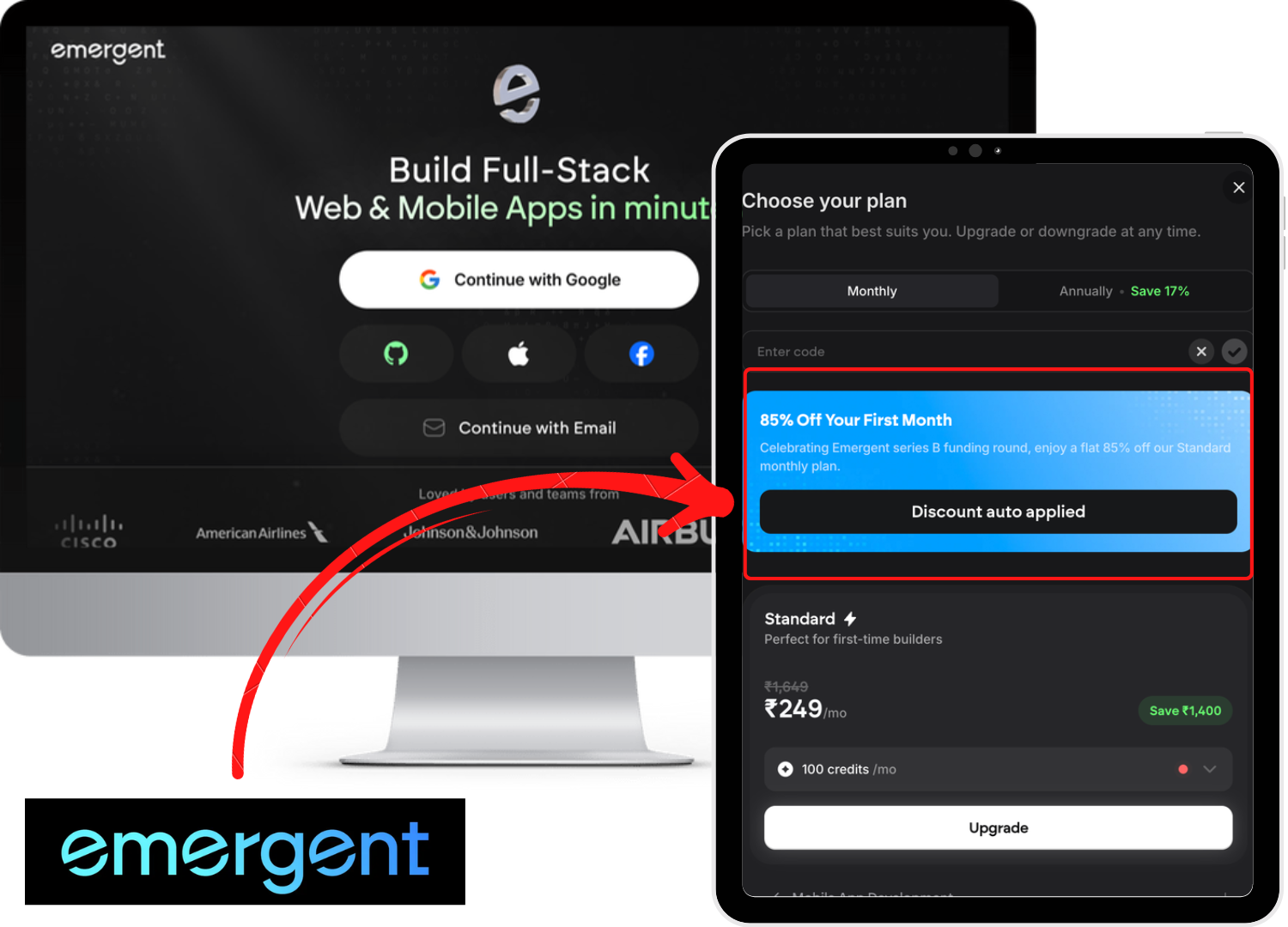 emergent promo code