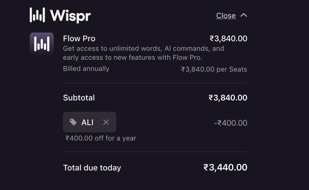 Wispr Flow Promo Code