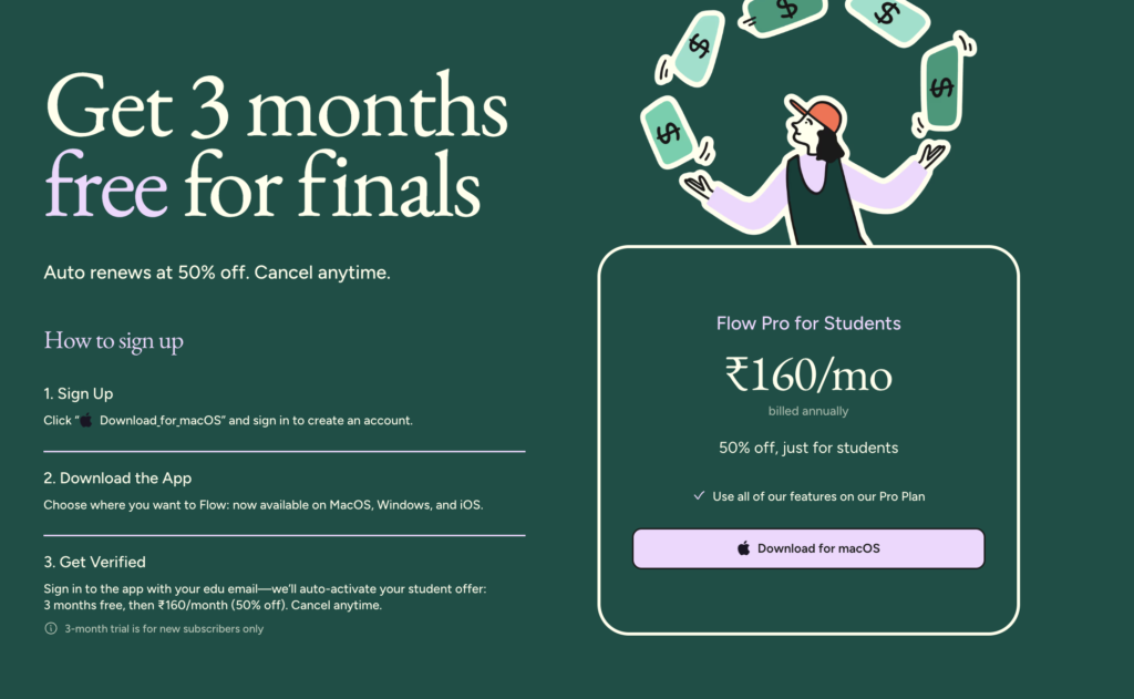 Wispr Flow Free for 3 Months for Students